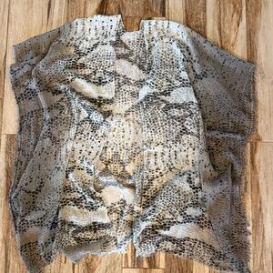 snake print cover up
